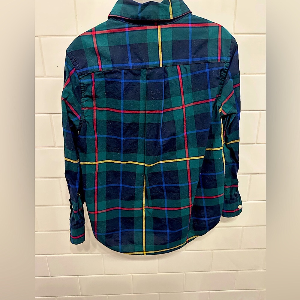 Ralph Lauren Green and Blue Plaid Button Down Shirt